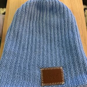 Love Your Melon Blue Knit Beanie